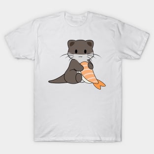 Prawn Sushi Otter 2 T-Shirt